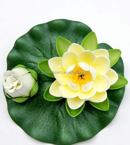 Collection <span class=keywords><strong>de</strong></span> lys d'eau artificielles flottantes, Lotus EVA, coloré, pour <span class=keywords><strong>jardin</strong></span> et extérieur - Product Image 5