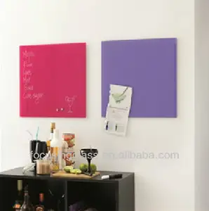 decorative magnetic tempered glass dry erase board