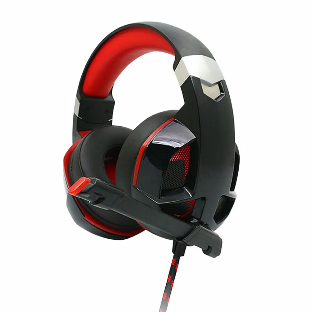 OEM Over Head Stereo Bass Led Computer Game Headset Wireless Gaming Headphone