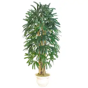Palmier décoratif artificiel en plastique, 6 pieds, grandes plantes décoratives, vente en gros,