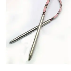 Aiguille en acier inoxydable pour paracorde avec pointe filetée pour le tricot, le tissage, les bracelets et les ceintures en paracorde - Product Image 1