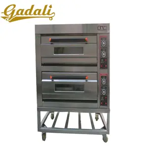 Entièrement automatique électrique italien pain boulangerie four de cuisson avec 2 couches 4 plateaux