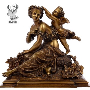 <span class=keywords><strong>Escultura</strong></span> de Arte, Estatua de Bronce de <span class=keywords><strong>Cupido</strong></span> <span class=keywords><strong>y</strong></span> <span class=keywords><strong>Psique</strong></span> en Venta - Product Image 4