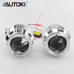 2.5 인치 hid bi 크세논 프로젝터 렌즈 슈퍼 밝은 led 라이트 가이드 천사 눈 범용 모든 자동차 - Product Image 2