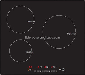 <span class=keywords><strong>3</strong></span> Burner Đen Mirco pha lê Bếp cảm ứng với điều khiển cảm ứng bếp điện - Product Image 1