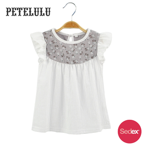 Encargo al por mayor flying mangas de <span class=keywords><strong>lino</strong></span> de algodón niños ropa de diseño de moda pequeñas niñas - Product Image 2