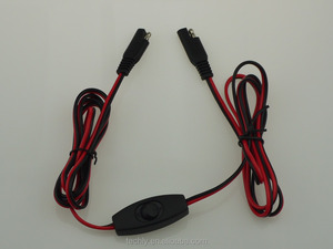 ชุดต่อขยาย/ปิด3A ปุ่มสีดำสำหรับรถมอเตอร์ไซค์ขนาด750มม. และ500มม. - Product Image 4