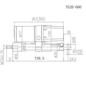 Couvercle hydraulique putter frein professionnel micro hydraulique putter DC putter <span class=keywords><strong>400</strong></span> kg actionneur électro hydraulique - Product Image 3