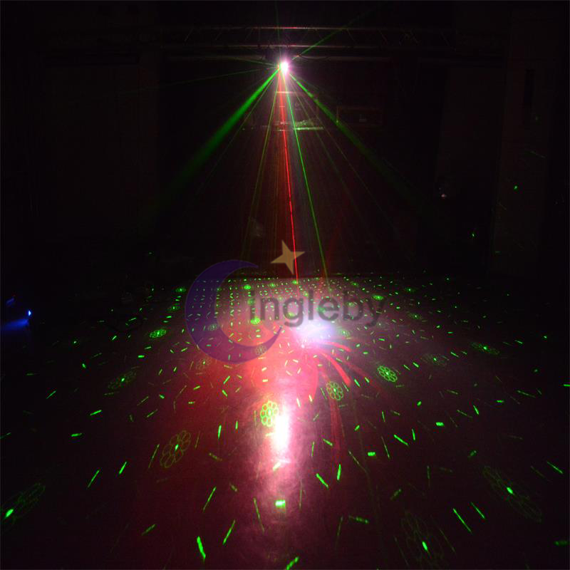 Top vente son actived déménagement scène effet laser holographique projecteur