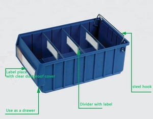 Joinjoin — entrepôt industriel de haute qualité, casiers de rangement en plastique empilables, boîtes portables pour pièces de rechange - Product Image 3