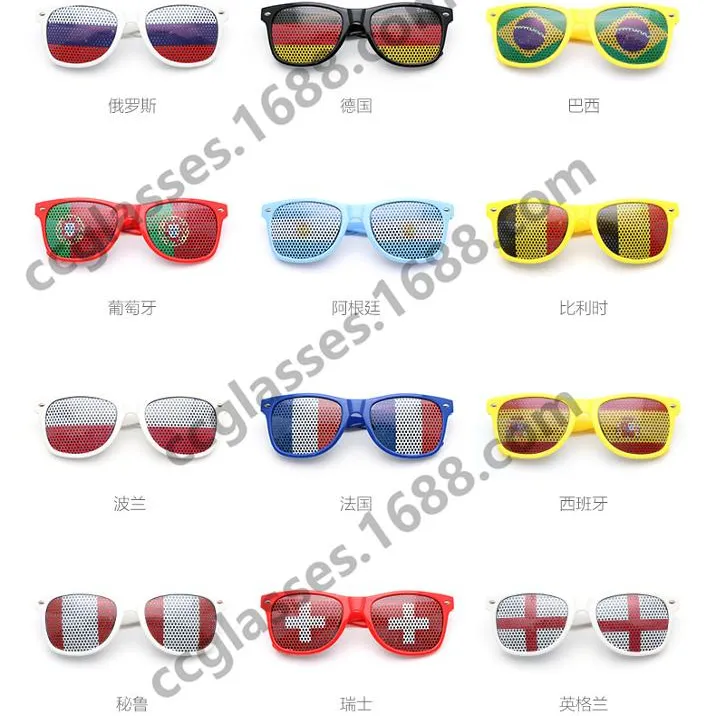 De la Copa de Europa de 2020 de la Copa del Mundo de la bandera nacional de fútbol de ventilador mejor oferta gafas de sol