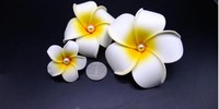 Fleur artificielle en mousse de frangipanier de Tahiti, Tiare Hawaïenne, fleur de plage