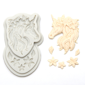 <span class=keywords><strong>Moule</strong></span> en Silicone de forme de <span class=keywords><strong>licorne</strong></span>, petite taille, fleurs, savon et chocolat, outil pour décoration de gâteaux, moules en Silicone pour enfants - Product Image 4