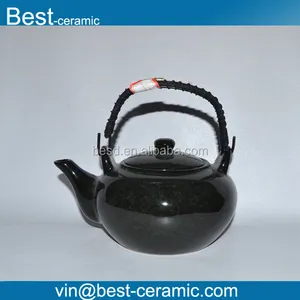 Balck poignée couvre céramique thé pot pour dubai.