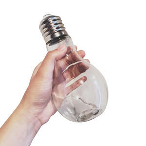 250ml nước giải khát uống ánh sáng bóng đèn hình dạng chai, chai nước thủy tinh với vít nắp - Product Image 1