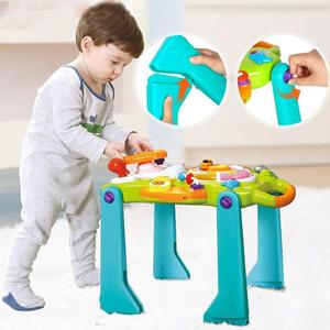 <span class=keywords><strong>Table</strong></span> d'activités et tableau de <span class=keywords><strong>dessin</strong></span> pliable 3-en-1 en plastique pour bébés, trotteur évolutif assis-debout pour garçons et filles de 0 à 3 ans - Product Image 4