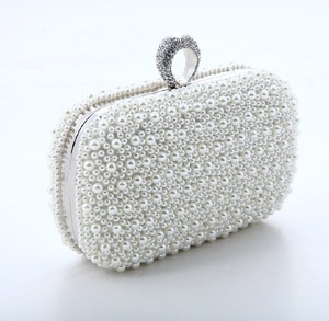 Flor anillo de dedo de lujo royal elegante prefecto mango bolsa de dama de la moda bolsos de embrague noche bolso de cuentas - Product Image 2