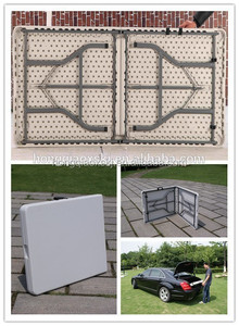 Z183 6ft Gấp Đôi Nhựa Bảng Với Carry Trường Hợp, Ngoài Trời Di Động Giá Rẻ Nhựa Cắm Trại Dã Ngoại Bảng Sản Xuất Tại Trung Quốc - Product Image 4