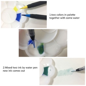 100 Màu Sắc Khác Nhau Đầu Nylon Thực Nghệ Thuật Bút Đánh Dấu Mực Nước Dựa Trên Bút Màu Nước - Product Image 5