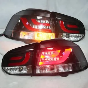 Fanale Posteriore a LED per VOLKSWAGEN <span class=keywords><strong>Golf</strong></span> <span class=keywords><strong>6</strong></span> con Copertura Trasparente e Alloggiamento Nero SN - Product Image 1