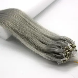 סיטונאי 14-26 אינץ 100s קל לולאה/מיקרו טבעת חרוזים ברזילאי שיער טבעי הרחבות Ombre שיער ישר
