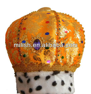 Chapeaux hauts rayés en polyester pour Halloween Palace Gold King High Prince <span class=keywords><strong>W198</strong></span> - Product Image 2