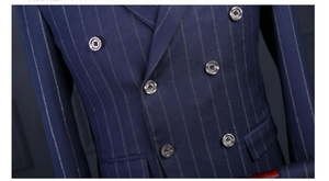 Traje de Novio a Rayas para Hombre, Talla Grande, Traje de Boda, Traje de Negocios, Traje de Padrino - Product Image 4