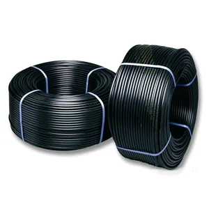 63mm HDPE Coiled Pipeline Pipes for Drain HDPE Water Supply Pipe PE Building Water Supply and Drainage Corrosion Resistant Black