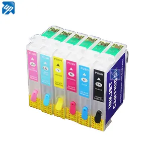 T0981/T0982/T0983/T0984/T0985/T0986 Refillable דיו מחסנית עבור Epson Artisan 600/700/800/710/810/725/835/837/730