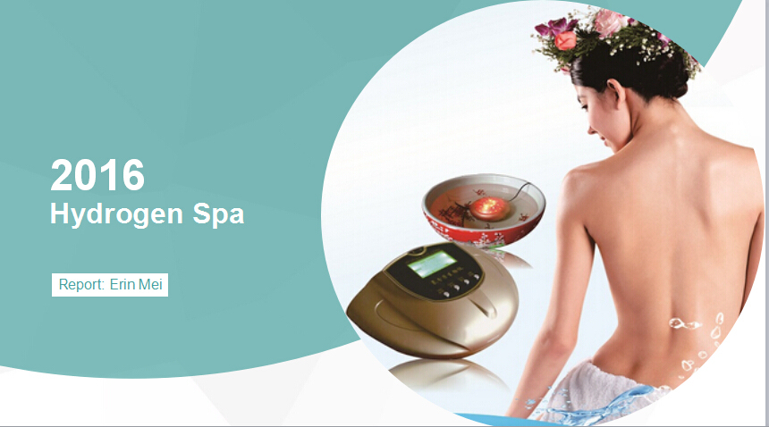 2016 nouvelle arrivée de l'eau D'hydrogène thérapie/Spa machine pour soins de la peau