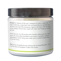Masque indien d'argile de bentonite de detox de nettoyage en profondeur de pores de marque de distributeur pour le masque de cheveux de corps de visage
