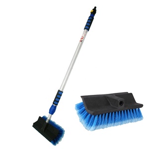<span class=keywords><strong>Brosse</strong></span> de <span class=keywords><strong>lavage</strong></span> de <span class=keywords><strong>voiture</strong></span> M4 à passage direct, tête de <span class=keywords><strong>brosse</strong></span> biseautée de 10 pouces, raclette à vitres 2-en-1, manche télescopique en aluminium de 46 à 71 pouces, poignée en EVA - Product Image 2