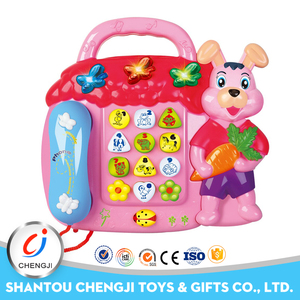 Animal divertido teléfono musical electrónico juguetes educativos para bebés - Product Image 1
