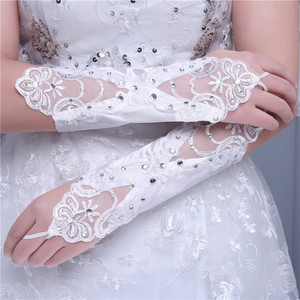 Morili Offre Spéciale top qualité pas cher à long mitaines dentelle gants pour de mariée accessoires de mariage Gants MGB7 - Product Image 2