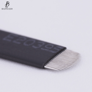 20 Aghi per Tatuaggio Biomaser, Agulhas Tebori 12 Punte, Microblading 12 Lame Curve Flessibili per Trucco Permanente, <span class=keywords><strong>Penna</strong></span> Manuale per <span class=keywords><strong>Sopracciglia</strong></span> - Product Image 3