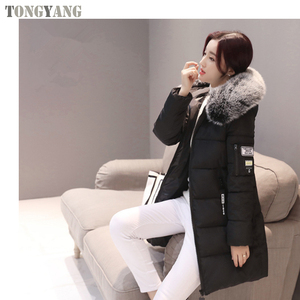 TONGYANG New Fashion Women Winter <strong>Jacket</strong> With <strong>Fur</strong> Collar Warm <strong>Hooded</strong> Female Womens Winter Coat Long Parka Outwear Female Coats - Product Image 4