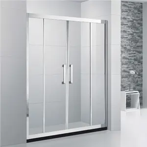 <span class=keywords><strong>Mampara</strong></span> de <span class=keywords><strong>ducha</strong></span> con marco de <span class=keywords><strong>acero</strong></span> <span class=keywords><strong>inoxidable</strong></span> para puerta de baño D53B - Product Image 1