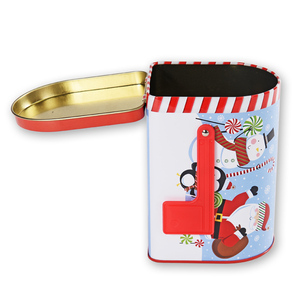 クリスマス装飾メールボックス型ギフトビスケットケーキ缶ボックス