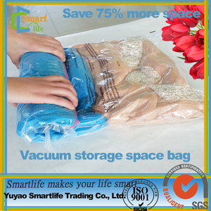 Para las maletas viaje mano roll up ziplock plástico oem <span class=keywords><strong>ropa</strong></span> portable ahorro de espacio del vacío bolso comprimido - Product Image 1