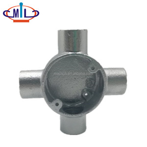 Mạ Kẽm Dễ Uốn Sắt Điện Ống Dẫn 4 Cách Hộp - Product Image 1