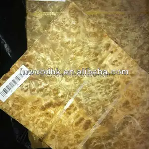 Wood Veneer NATURAL GOLDEN CAMPHOR BURL WOOD VENEER