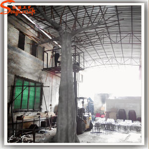 Décoration de fête en plein air de grande taille, décoration de fête, ficus <span class=keywords><strong>vert</strong></span> vivant, branches d'<span class=keywords><strong>arbre</strong></span> artificielles en chêne, décoration - Product Image 4