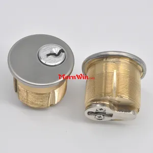 American round style small mortise lock brass cylinder