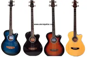 La empresa china de Aiersi produce una guitarra con cuatro-cuerda colorada eléctrica acústica de bajo volumen de voz
