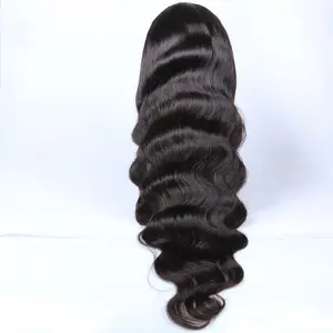 Qingdao premier top quality lace wigs natural color Mongolian remy hair long hair length 40 inch human hair whole lace wig