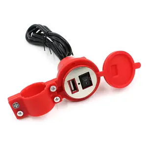 Waterproof 2.1A usb charger motorcycle for iPhone Samsung mobile phone