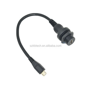Cable de Extensión <span class=keywords><strong>USB</strong></span> Tipo <span class=keywords><strong>Micro</strong></span>-B de 30 cm, Impermeable, <span class=keywords><strong>Micro</strong></span> <span class=keywords><strong>USB</strong></span> de 5 Pines Macho a <span class=keywords><strong>Micro</strong></span>-B Hembra, para Montaje en Panel, para Cámara, Computadora, Cargador - Product Image 3