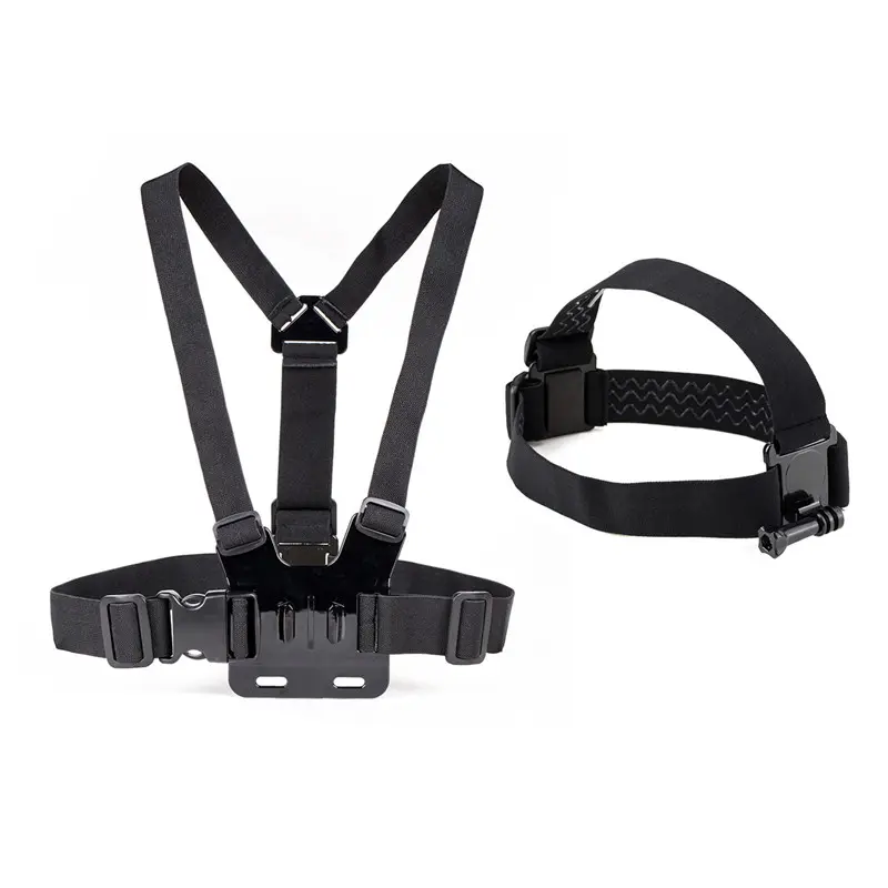 Hot Sale Chest band and head band Strap Belt Harness Mount for Gopros 6 5 4 3+