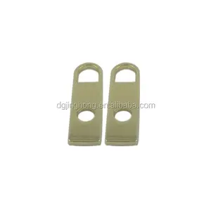 Gold plated cheap wholesale customized metal zipper slider