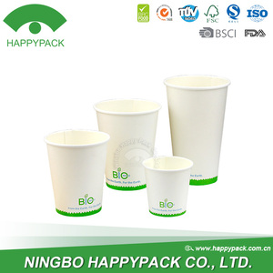 Cốc Giấy Một Lớp Chất Lượng Cao Dùng Một Lần, Cốc Giấy PLA Cà Phê Nóng 4/8/10/12/16/20Oz - Product Image 2